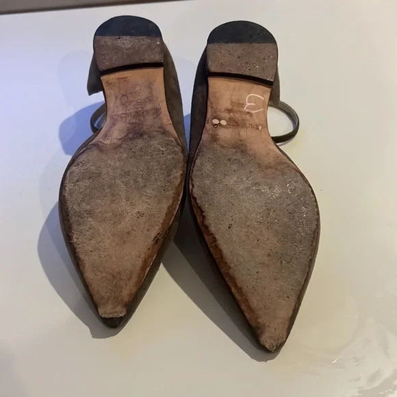 Brown Suede Jimmy Choo Ballet Flats - Picture 2 of 6